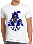 style3 T-Shirt Breath Link Hyrule Gamer Blau