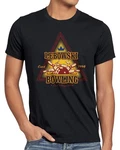 Style3 T-Shirt Lebowski Bowling Dude Bowler Big Rude the Big Lebowski Braun/Dunkelbraun