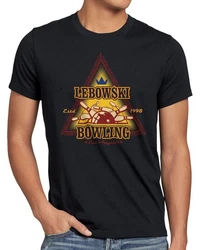 Style3 T-Shirt Lebowski Bowling Dude Bowler Big Rude the Big Lebowski Braun/Dunkelbraun