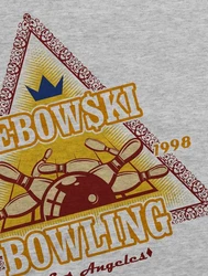 Style3 T-Shirt Lebowski Bowling Dude Bowler Big Rude the Big Lebowski Rot/Braun/Dunkelgrau