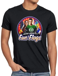 T-Shirt Fun wih Flags flagge fahne banner the big bang theory sheldon cooper