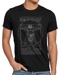 style3 T-Shirt Dicker Vitruvianischer Mensch Schwarz
