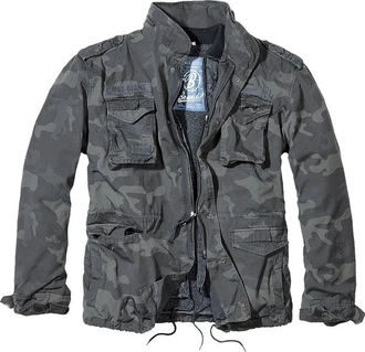 Brandit Kurzjacke M65 Giant Jacket Dunkelgrün/Blau/Dunkelgrau/Grau/Dunkelblau