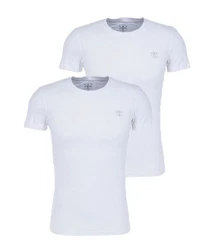 Chiemsee T-Shirt Double Pack GOTS Weiß/Hellblau/Blau/Creme/Dunkelblau
