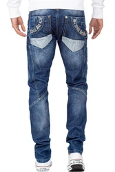 Cipo & Baxx 5-Pocket Jeans Biker Hose BA-CD576 Blau