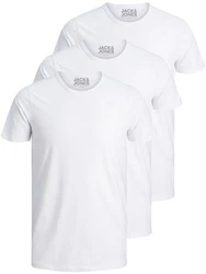 Jack & Jones T-Shirt Basic O-Neck Weiß/Creme