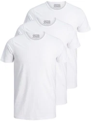Jack & Jones T-Shirt Basic O-Neck Weiß/Creme