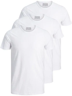 Jack & Jones T-Shirt Basic O-Neck Weiß/Creme