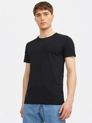 Jack & Jones T-Shirt Basic O-Neck Schwarz/Dunkelgrau/Dunkelblau/Grau