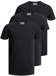 Jack & Jones T-Shirt Basic O-Neck Schwarz/Dunkelgrau/Dunkelblau/Grau