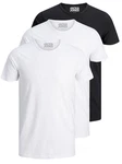Jack & Jones T-Shirt Basic O-Neck Weiß/Dunkelblau/Schwarz/Creme