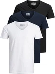 Jack & Jones T-Shirt Basic V-Neck Dunkelblau/Blau/Creme Jack & Jones T-Shirt Basic V-Neck Dunkelblau/Blau/Creme