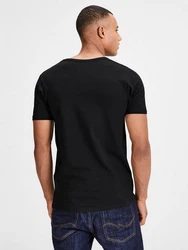 Jack & Jones T-Shirt Basic V-Neck Schwarz/Dunkelgrau/Grau