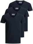 Jack & Jones T-Shirt Basic V-Neck Dunkelblau