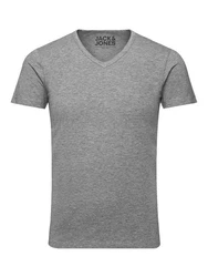 Jack & Jones T-Shirt Basic V-Neck Grau/Hellgrau/Dunkelgrau/Weiß