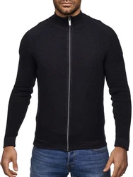 Tazzio Strickjacke Biker-Look D408