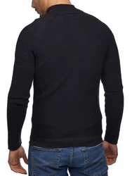 Tazzio Strickjacke Biker-Look D408