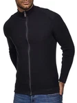 Tazzio Strickjacke Biker-Look D408