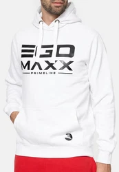Egomaxx Hoodie Kapuzenpullover Hoodie EGO Sweater Sweatjacke Design (1-tlg) (3042) Weiß