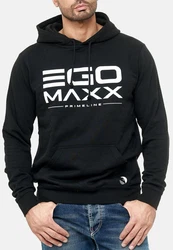 Egomaxx Hoodie Kapuzenpullover Hoodie EGO Sweater Sweatjacke Design (1-tlg) (3042) Schwarz (3042)