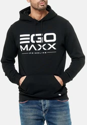 Egomaxx Hoodie Kapuzenpullover Hoodie EGO Sweater Sweatjacke Design (1-tlg) (3042) Schwarz (3042)