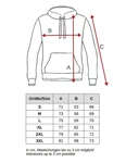 Egomaxx Hoodie Kapuzenpullover Hoodie EGO Sweater Sweatjacke Design (1-tlg) (3042) Schwarz (3042)