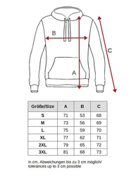 Egomaxx Hoodie Kapuzenpullover Hoodie EGO Sweater Sweatjacke Design (1-tlg) (3042) Schwarz (3042)
