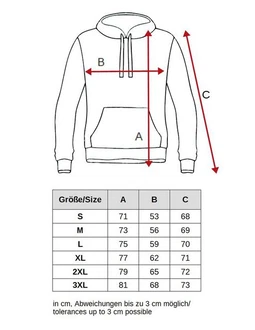 Egomaxx Hoodie Kapuzenpullover Hoodie EGO Sweater Sweatjacke Design (1-tlg) (3042) Schwarz (3042)
