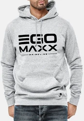 Egomaxx Hoodie Kapuzenpullover Hoodie EGO Sweater Sweatjacke Design (1-tlg) (3042) Grau (3042)