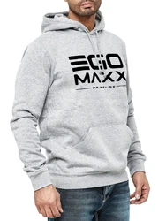 Egomaxx Hoodie Kapuzenpullover Hoodie EGO Sweater Sweatjacke Design (1-tlg) (3042) Grau (3042)