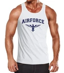 Neverless Tanktop Airforce US Army Adler Blau