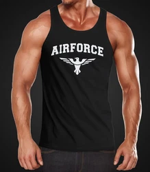 Neverless Tanktop Airforce US Army Adler Blau