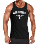 Neverless Tanktop Airforce US Army Adler Blau
