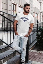 Neverless Print-Shirt Airforce US Army Adler Militär T-Shirt Blau
