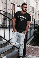 Neverless Print-Shirt Airforce US Army Adler Militär T-Shirt Blau