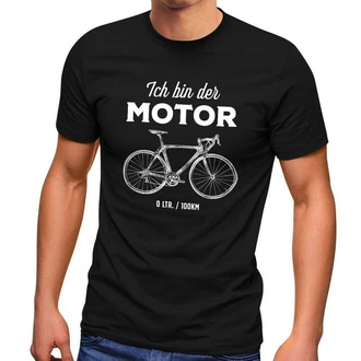 MoonWorks Print-Shirt Herren T-Shirt Fahrrad Sprüche I'm the Engine Bike Rad Fun-Shirt mit Print MoonWorks Print-Shirt Herren T-Shirt Fahrrad Sprüche I'm the Engine Bike Rad Fun-Shirt mit Print