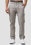 Indicode Herren Leonardo Cargohose Lt Grey