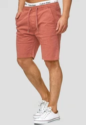 Indicode Chinoshorts Kelowna Rot/Orange