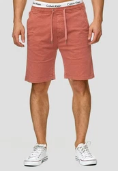 Indicode Chinoshorts Kelowna Rot/Orange