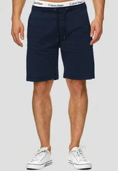 Indicode Chinoshorts Kelowna Dunkelblau/Blau