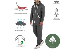 Finchman Jumpsuit FMJ18 Herren Jumpsuit Dunkelgrau/Hellgrau/Grau