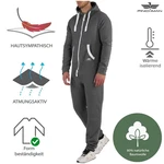 Finchman Jumpsuit FMJ18 Herren Jumpsuit Dunkelgrau/Hellgrau/Grau
