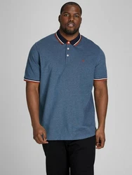 Jack & Jones Poloshirt Fit Polo Shirt JJEPAULOS Sommer Hemd Pique (1-tlg) (3615) Blau (3615)