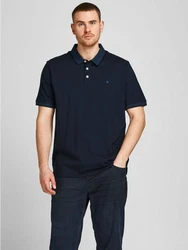 Jack & Jones Poloshirt Fit Polo Shirt JJEPAULOS Sommer Hemd Pique (1-tlg) (3615) Navy (3615)