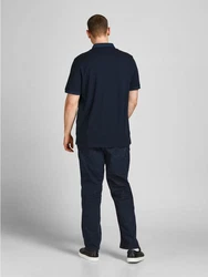 Jack & Jones Poloshirt Fit Polo Shirt JJEPAULOS Sommer Hemd Pique (1-tlg) (3615) Navy (3615)