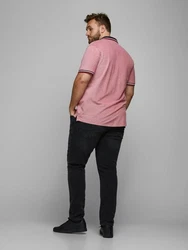 Jack & Jones Poloshirt Fit Polo Shirt JJEPAULOS Sommer Hemd Pique (1-tlg) (3615) Rot (3615)
