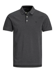 Jack & Jones Poloshirt JJEPAULOS POLO SS NOOS Dunkelgrau (3613)