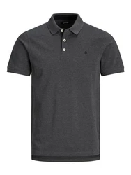 Jack & Jones Poloshirt JJEPAULOS POLO SS NOOS Dunkelgrau (3613)