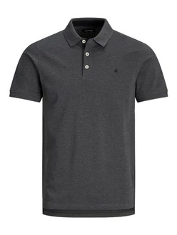 Jack & Jones Poloshirt JJEPAULOS POLO SS NOOS Dunkelgrau (3613)