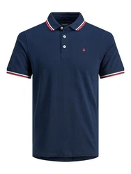 Jack & Jones Poloshirt JJEPAULOS POLO SS NOOS Navy (3613)